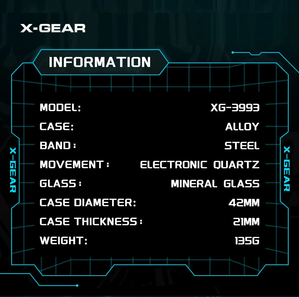 Men's watch, long-lasting battery, with timer and alarm functions, rotating windmill design, stainless steel strap